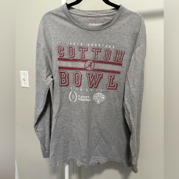 Gray and Red Alabama 2015 Goodyear Cotton Bowl Classic Longsleeve shirt - Picture 1 of 6